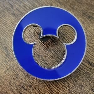 3/$20 - 4/$25 - 5/$30 - Disney Pin - Blue Circle Mickey Mouse Cutout Pin - Large